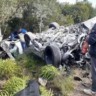 Uma quarta pessoa ocupante da BMW e um casal que vinha no Jaguar ficaram feridos com gravidade - Foto: Brigada Militar/Divulgação