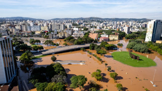 PORTO ALEGRE, RS, BRASIL, 07.05.2024 - Fotos das enchentes. Avenida Loureiro da Silva, CAFF e região. Fotos: Gustavo Mansur/ Palácio Piratini