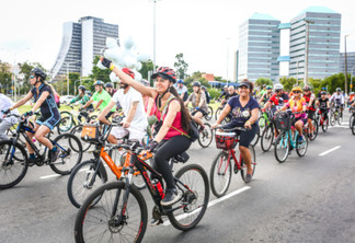 No final do evento, os ciclistas inscritos vão concorrer a premiações, das quais uma bicicleta nova - Foto: Gustavo Roth/EPTC PMPA