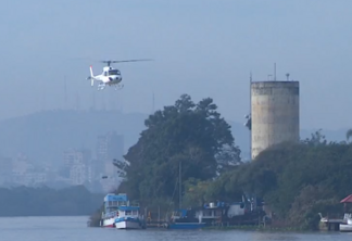 Buscas na segunda-feira tiveram apoio de helicóptero da BM. Foto: RBS TV / reprodução de vídeo