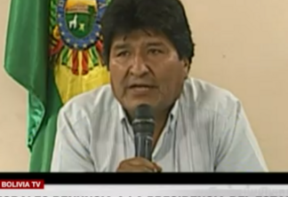 Ex-presidente Evo Morales anuncia sua renúncia do cargo. Foto: reprodução de vídeo / Bolivia TV