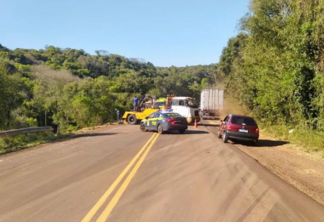 O acidente aconteceu na BR-285. Foto: Divulgação/PRF