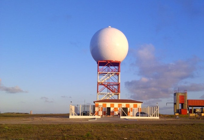 Radar meteorológico de Natal (RN), instalado pelo Cemaden. Crédito: CEMADEN/ Divulgação