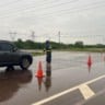 Rodovias bloqueadas devido às chuvas. Crédito: PRF / Divulgação