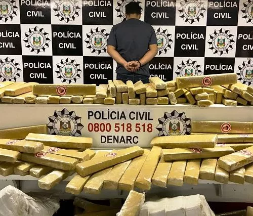 Droga foi apreendida em Eldorado do Sul. Foto: Polícia Civil/Divulgação