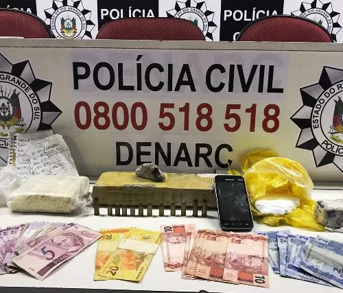 Drogas foram apreendidas em depósito de drogas. Foto: Polícia Civil/Divulgação