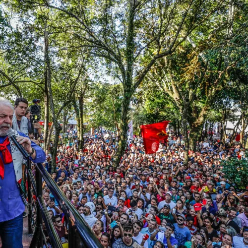 São Borja foi um dos últimos locais por onde Lula passou. Foto: Ricardo Stuckert