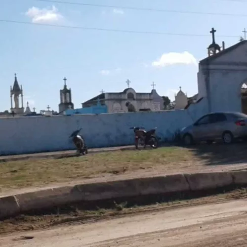 Imagem do cemitério municipal de Arroio Grande. Foto: Polícia Civil/Divulgação