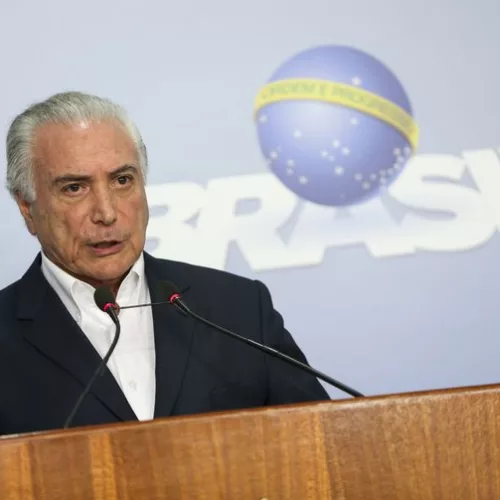 O presidente Michel Temer anuncia redução no preço do óleo diesel. Foto: Marcelo Camargo/Agência Brasil