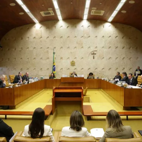 Sessão do Supremo Tribunal Federal (STF) para julgamento sobre a restrição ao foro privilegiado. Antonio Cruz/Agência Brasil