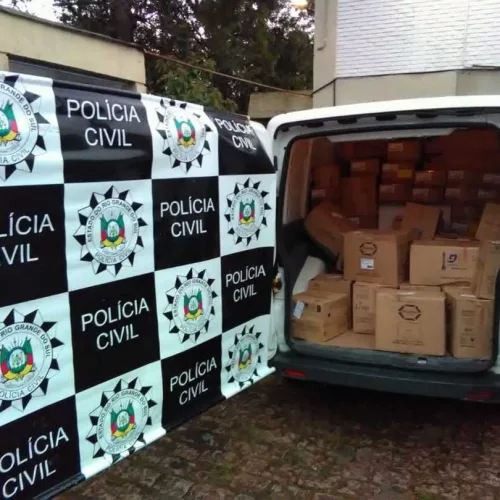 Imagem da carga recuperada pela polícia. Foto: Polícia Civil/Divulgação
