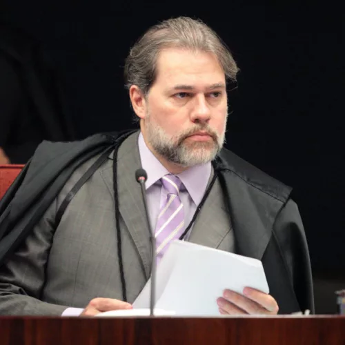 Ministro Dias Toffoli durante sessão da 2ª turma do STF. Crédito: Carlos Moura/ SCO/ STF (12/06/2018)