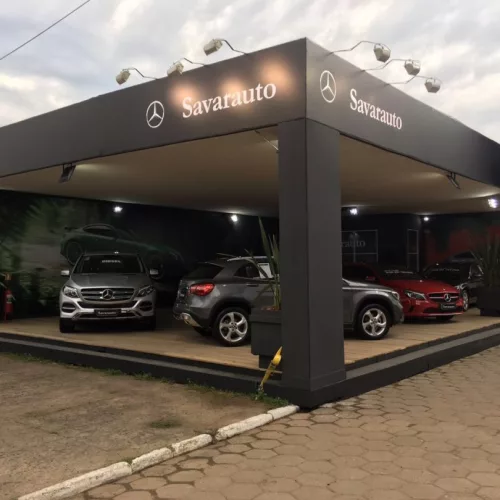 Além do espaço da Savarauto Mercedes-Benz, a concessionária também estará presente nos estandes das montadoras Jeep e Toyota. Foto: Divulgação