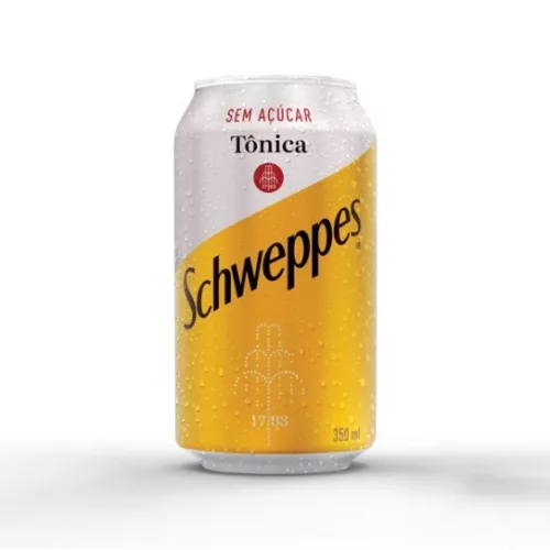 Schweppes Tônica sem açúcar 350ml. Foto: Divulgação