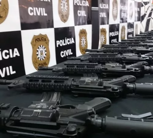 Com calibre 5.56, fuzis de modelo T4 vão reforçar arsenal da Polícia Civil no estado. Foto: Divulgação/Polícia Civil
