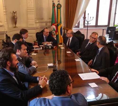 Equipes de transição se reuniram na Casa Civil nesta terça-feira. Foto: Dyessica Abadi/Palácio Piratini
