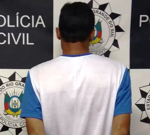 Homem foi preso em Santa Maria. Foto: Divulgação/Polícia Civil