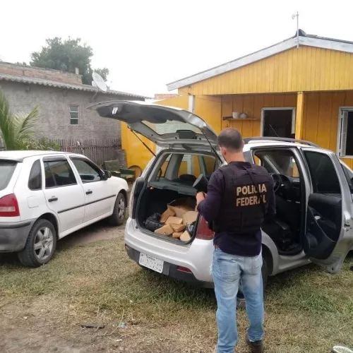 Operação Strike desarticula organização criminosa dedicada ao tráfico internacional de drogas no extremo sul do país. Foto: Divulgação/PF