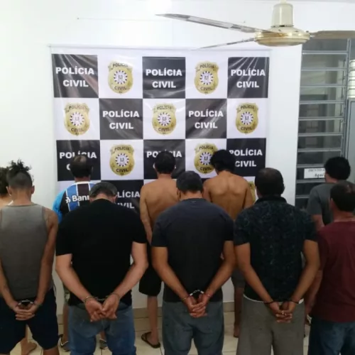 Ação já contabiliza 17 presos e líderes foram identificados. Foto: Divulgação/PC