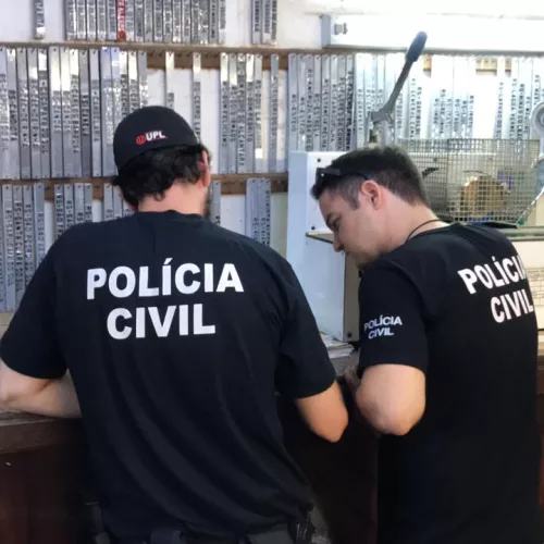 Cerca de 180 policiais civis de todo o Estado participaram da ação. Foto: Divulgação/PC