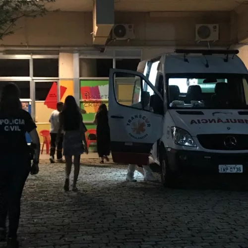 MP, Polícia Civil e representantes do Colégio Rosário participaram da ação. Foto: MP/Divulgação