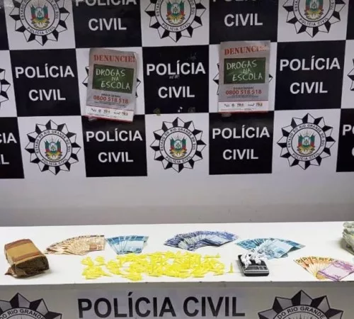 Material apreendido durante a operação. Foto: Divulgação/Polícia Civil 