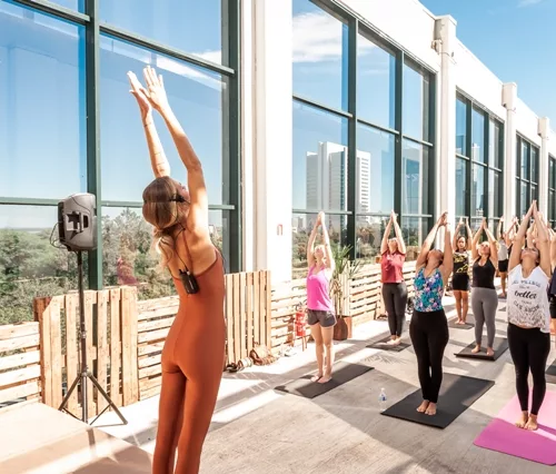 Aula de Yoga com Martina Heuser. Foto: ChristianoCardoso