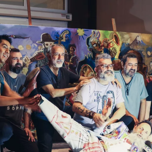 Um grande painel será pintado por oito artistas do Atelier Errante e doado para a Ospa. Foto: Divulgação 
