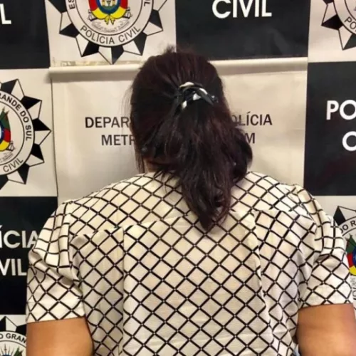 A mulher foi presa no bairro Belém Velho. Foto: Divulgação/Polícia Civil