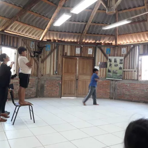 Múltiplas Leituras desenvolve oficinas de vídeo na  comunidade indígena Kaingang Por-Fi. Foto: Feevale/Divulgação