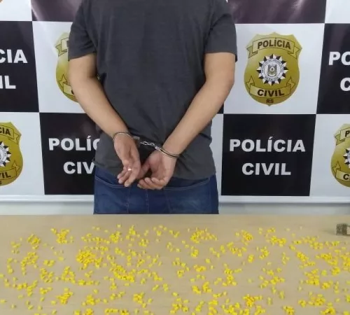 Ele foi preso no estacionamento de um shopping em Canoas. Foto: PC/Divulgação