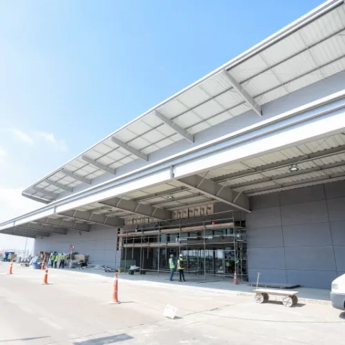 Obra de expansão do terminal deve ser concluída em outubro - Foto: Gustavo Mansur/Palácio Piratini
