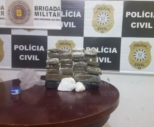 Material apreendido durante ação policial em Gramado. Foto: Divulgação/Polícia Civil 