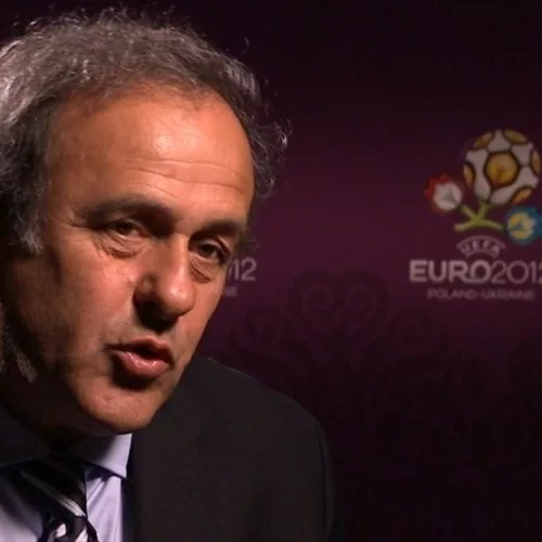 O Presidente da UEFA, Michel Platini, em 2012. Crédito:
©UEFA.com