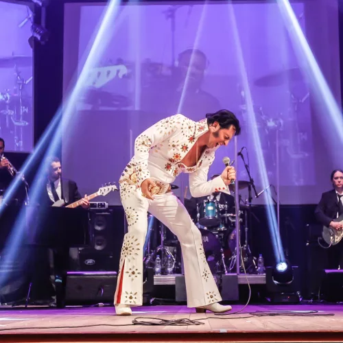 Na apresentação, intitulada Johnny Grace – Elvis in Concert, o público poderá curtir as canções clássicas do artista. Foto: Divulgação