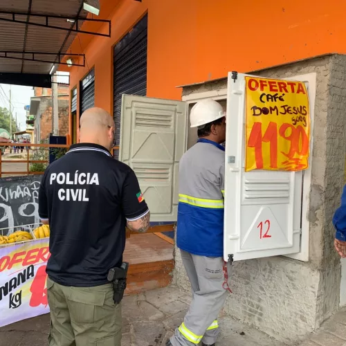Mercado fica localizado no bairro Rubem Berta. Foto: Divulgação/Polícia Civil 
