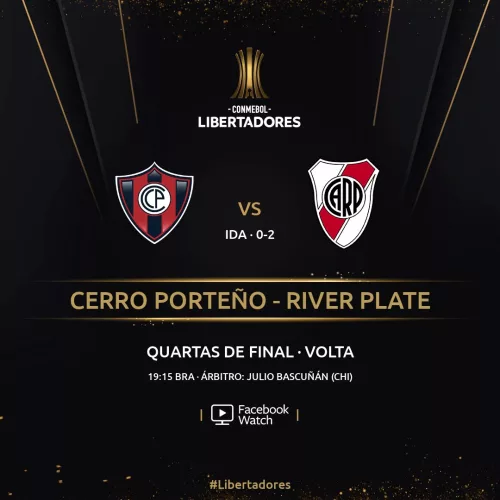 Saiba como assistir Cerro Porteño x River Plate pelo Facebook Watch