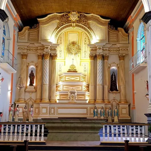 Construída em estilo eclético, em 1846, a Igreja Matriz é um dos marcos no núcleo formador de Jaguarão. Foto: Divulgação 