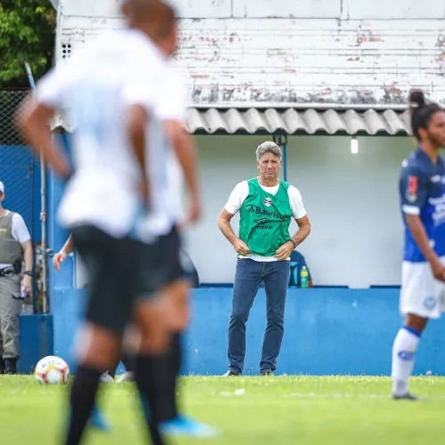Renato reconheceu a atuação ruim do Grêmio diante do Aimoré. Foto: Lucas Uebel/Divulgação 