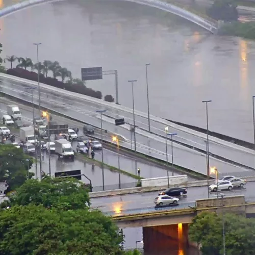 Chuva em São Paulo. Foto: reprodução / GloboNews