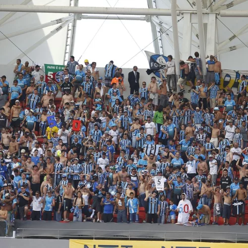 Torcida do Grêmio no Beira-Rio. Foto: Lucas Uebel/Divulgação 