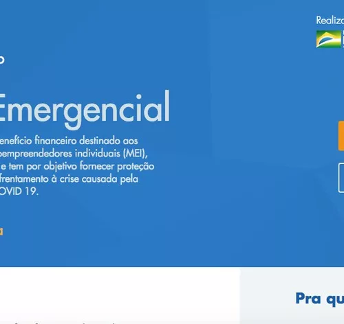 Página de abertura - solicitação de auxílio emergencial de R$ 600. Foto: Reprodução / Caixa Econômica Federal