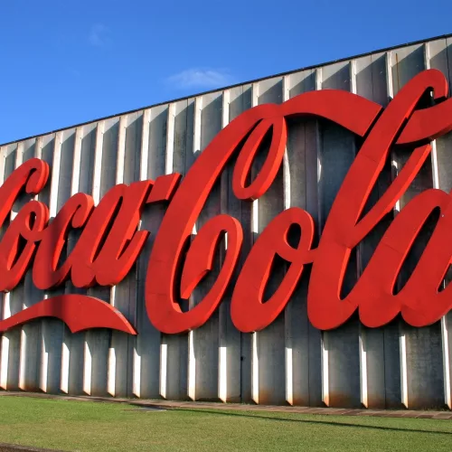 Estágio na Coca-Cola, fachada da fábrica.