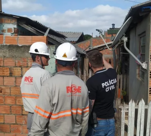 Operação Apagão foi realizada no bairro Harmonia. Foto: Divulgação/Polícia Civil 
