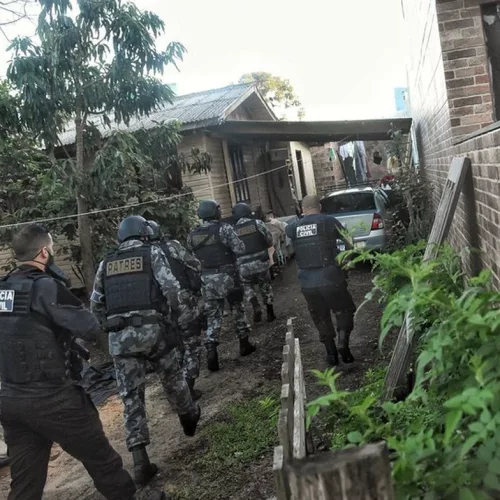 500 policiais civis e militares participaram da ofensiva. Foto: Divulgação/Polícia Civil 