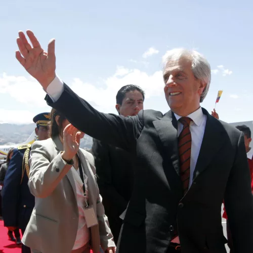 21/09/2015 | Quito, Equador | O presidente do Uruguai, Tabaré Vásquez. Foto: Carlos Silva/ Presidencia de la República