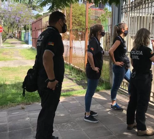 No RS, as buscas e visitas domiciliares ocorreram em 11 cidades. Foto: Divulgação/Polícia Civil 