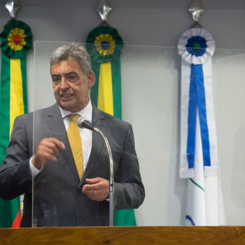 Cerimonia de posse de vereadores e prefeito 2021. Foto: Leonardo Contursi/CMPA
