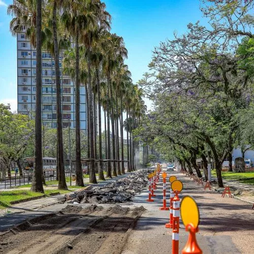Mudanças são necessárias para o andamento da obra de pavimentação do corredor de ônibus. Foto: Alex Rocha/PMPA