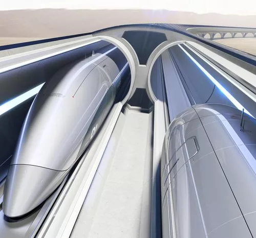 Veículo pode atingir até 1,2 mil quilômetros por hora. Crédito: HyperloopTT/Divulgação